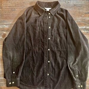 H&M Black Utility Shacket Classic Design